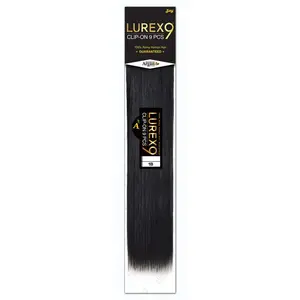 Zury Sis 100% Remy Human Hair Weave LUREX CLIP ON 9 PCS 10-14 Inch