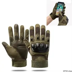 Tactical Outdoor Protective Gloves for Hunting, Mountaineering, Gym Training and Survival Activities, Durable Non-Slip Full Finger Design