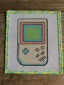 Gameboy-Inspired Needlepoint Canvas