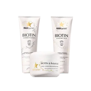 HAIRtamin Hydration Heroes Set - Biotin Shampoo & Conditioner, Biotin Hair Mask