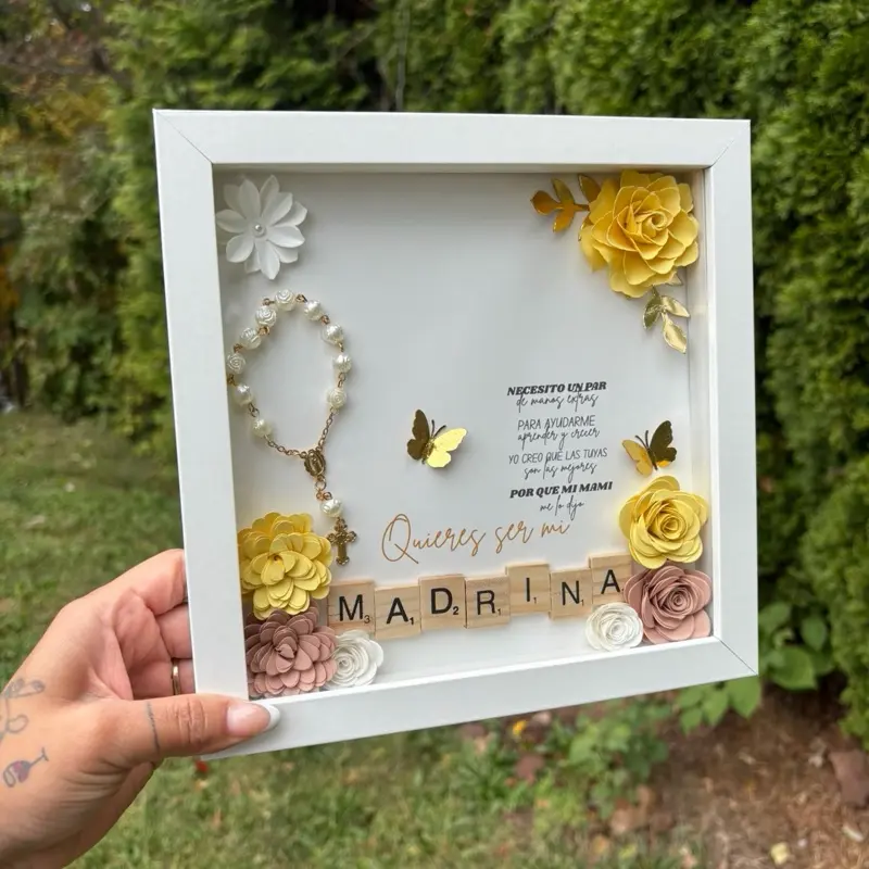 Madrina Proposal Shadow Box