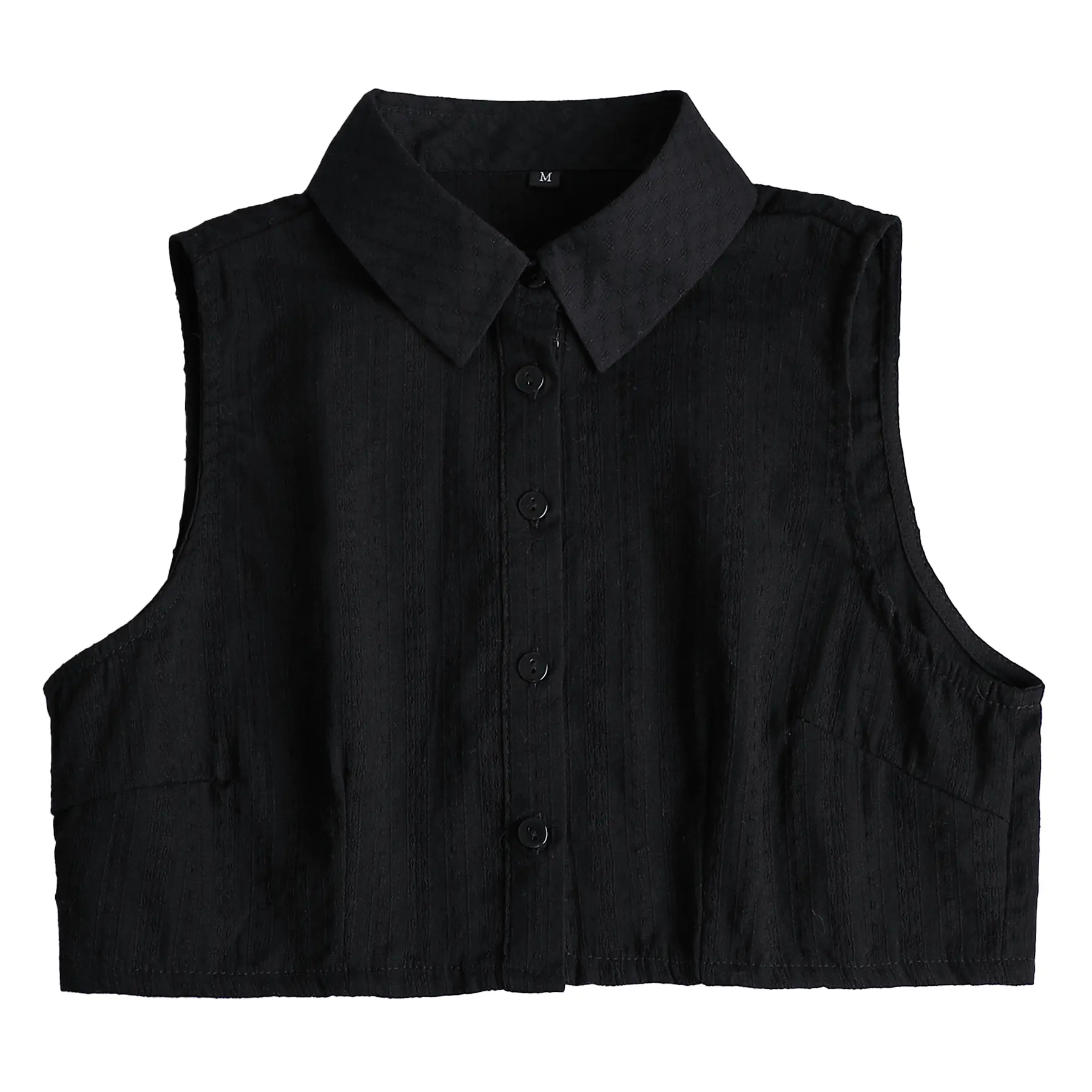 black pointed collar-1pc