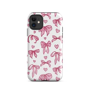 Pink Hearts/Bows Double layer Case