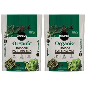 Organic Indoor Potting Mix 8 qt. For Houseplants and Seed Starting, Soil (2-Pack)