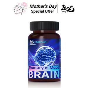 LeafStory Nootropic Brain Supplements For Memory and Focus, Cognitive Function For Mental Health & Clarity with Phosphatidylserine, Vitamin B6 B12, Folate & Dihydromyricetin, 60 Capsules--N2