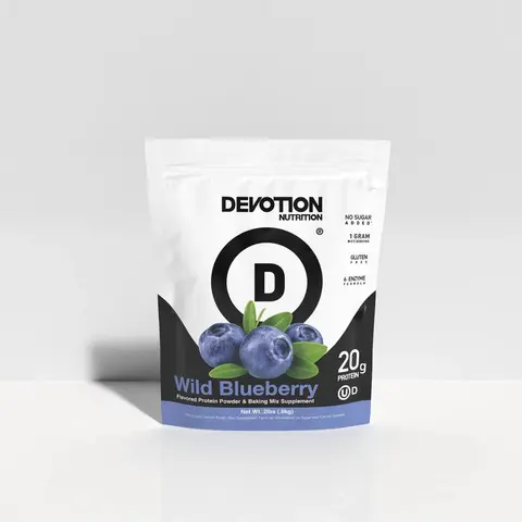 Devotion Nutrition Clean Label Protein Supplement Powder Blend - Dietary, Keto-Friendly, Gluten-Free, No Added Sugars, 1g MCT, 20g Whey & Micellar Protein, Vanilla Pudding-Ready Milkshake Mix, 2lb Tub for Adult Fitness Enthusiasts