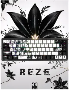 Keycap Reze Chainsaw Man - Trans Led - Side Print - PBT Double Shot, DyeSub - Cherry Profile
