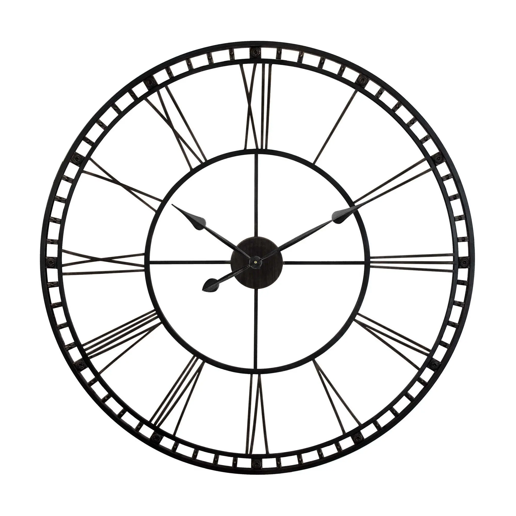 Infinity Instruments Tower XXL Wall Clock, Black, 39" Infinity Instruments Tower XXL Wall Clock, Black, 39"