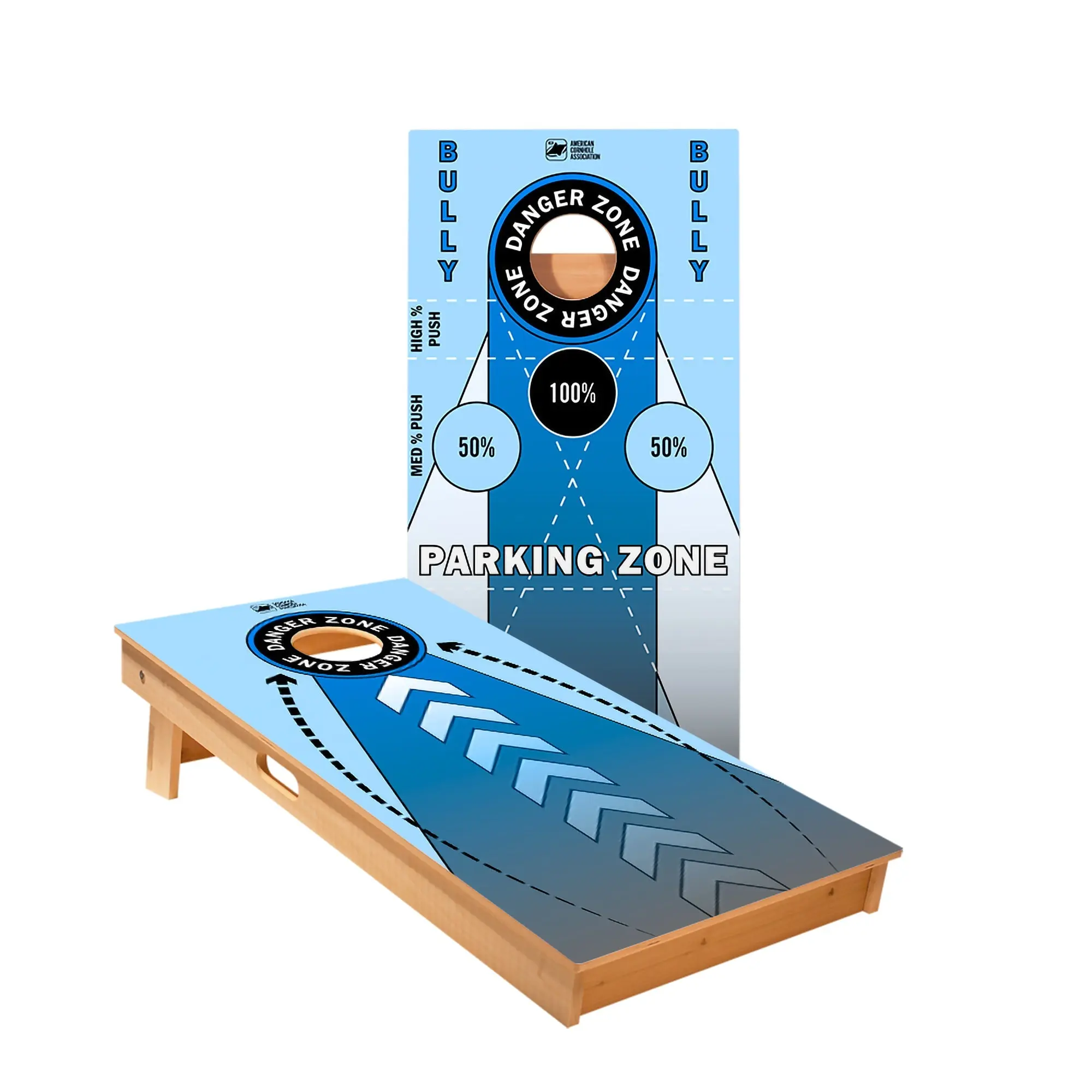 Blue Training Cornhole Boards - ACA Star Series