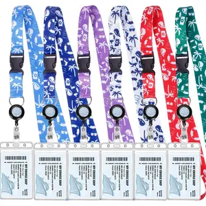 Retractable Lanyards, 6 Pack  Lanyard with ID Badge Reel Holder & Detachable Buckle for Ships Key Cards, Cruise Essentials &  Have Accessories (6 Colors)