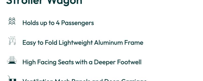 W4 Luxe Pro Stroller Wagon (4 Seater)