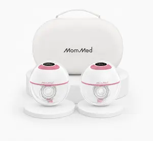 MomMed  M21 Luma Built-In Night Light Breastfeeding Pump, Upgraded Hands-Free Wearable Breast Pump, 150ml Nursing Cup With 17/19/21/24mm Flange Insert, 4 Modes & 12 Suction Levels,  27mm Portable Electric Pump