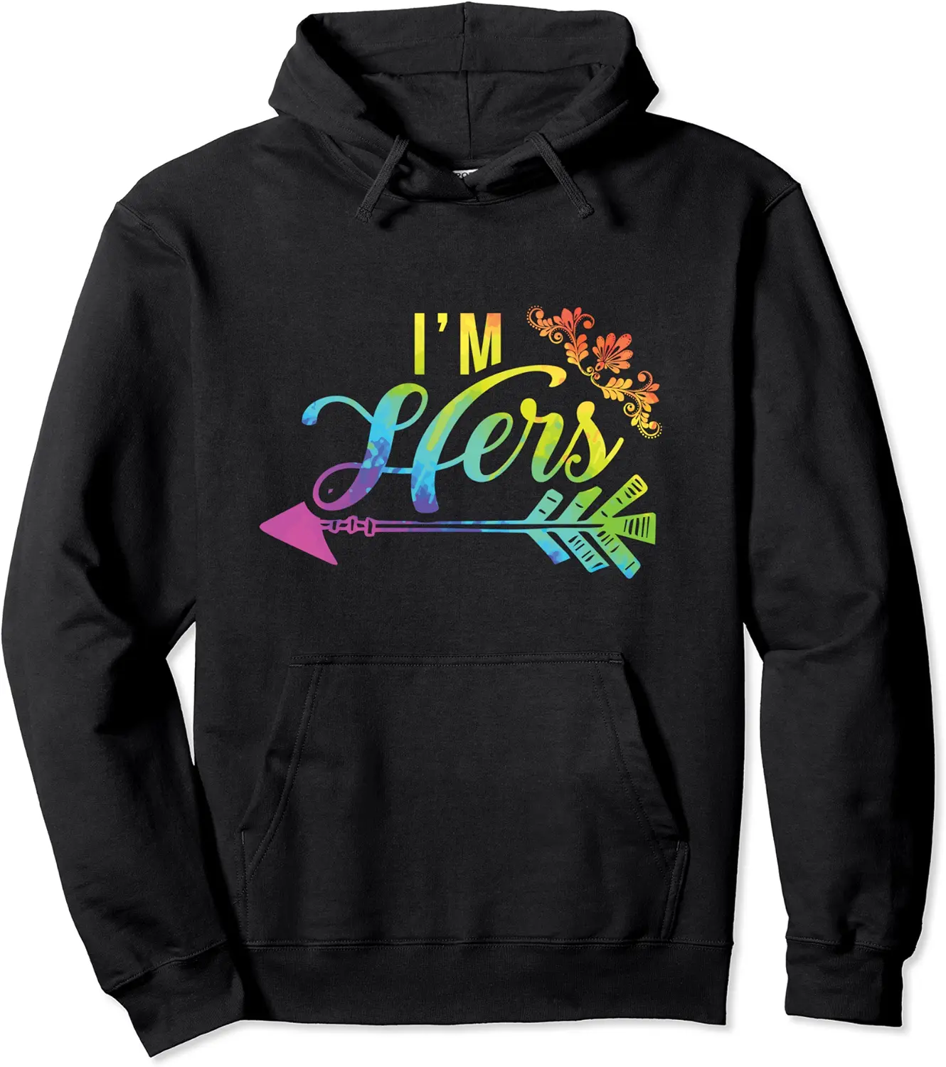 LGBT Lesbian Couple Matching I'm Hers Pullover Hoodie - Clydebell Shop 87B07TTJVQFY