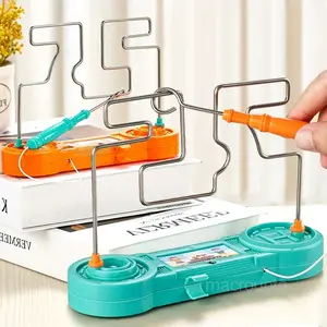 Children's Focus Training Toy: Hot Wire Challenge, Electromagnetic Maze Track Game for Hand-Eye Coordination