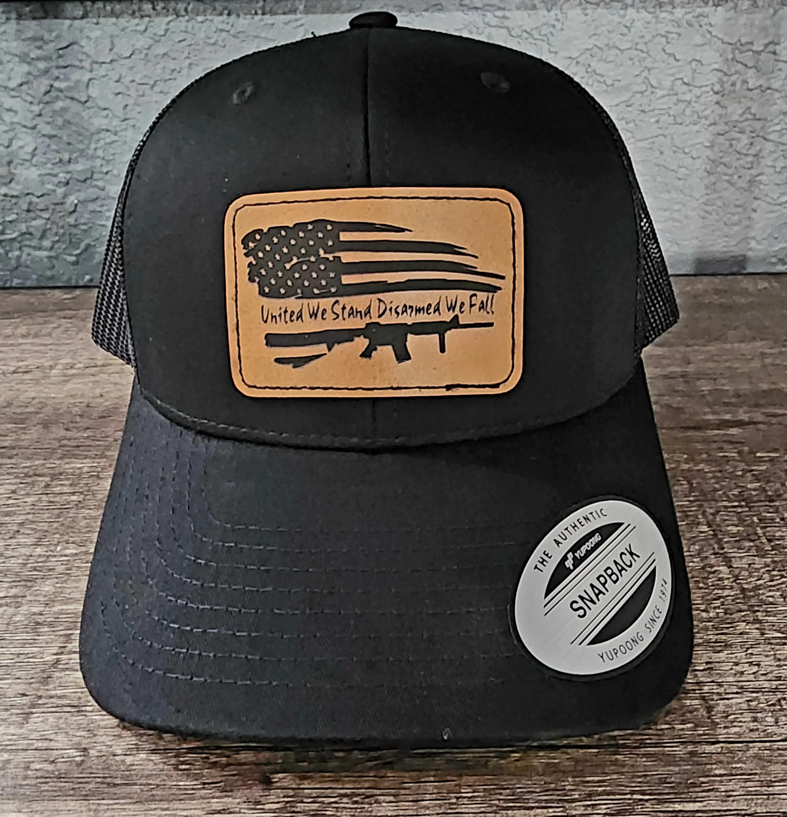 2nd Amendment Trump Doge Maga Classic Trucker Hat Leatherette Patch Laser Engraved 45 47 We The People Trump Fight Fight Fight