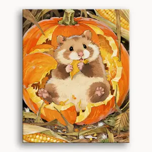 Cute Animal Collection 16"x20" Paint by Numbers Kit Relaxing Stress Relieving Entertainment Projects DIY Crafts All Ages Gift