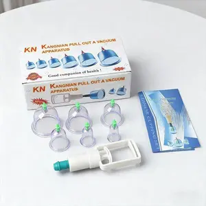 Kanglian Pull Out Vacuum Apparatus 12PCS Cupping Set with Pump for Muscle Relaxation Pain Relief & Cellulite Care Anti Dandruf