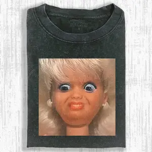 Barbie Girl Meme T-Shirt, Funny Barbie Graphic Tee, Viral Internet Meme Shirt, Y2K Pop Culture Aesthetic, Trendy Unisex Casual Tee
