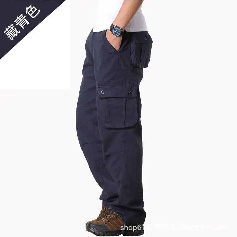 Six pockets in navy blue