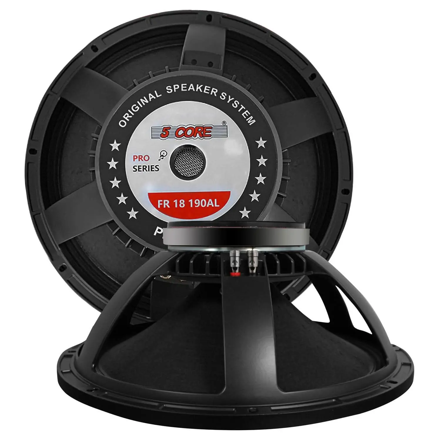 5 Core 18" Subwoofer Speaker 600W RMS Full Range PA DJ Audio Sub Woofer 8Ohm Bass Replacement Driver