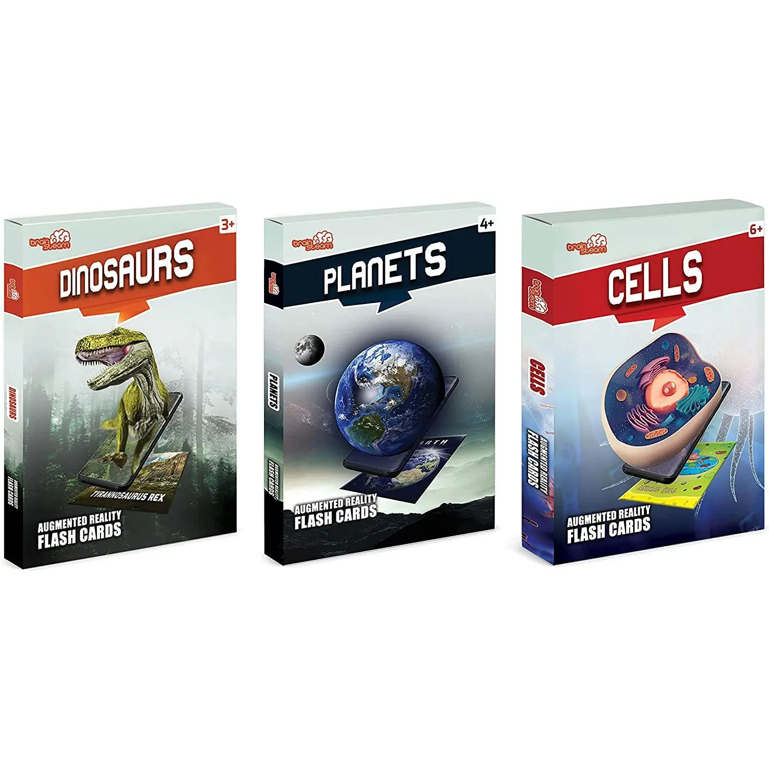 Flash Cards - 4D Augmented Reality Flash Cards - Explorers Bundle Set