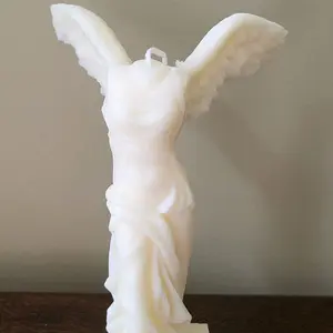 Winged Victory Candle - Greek Goddess Sculpture