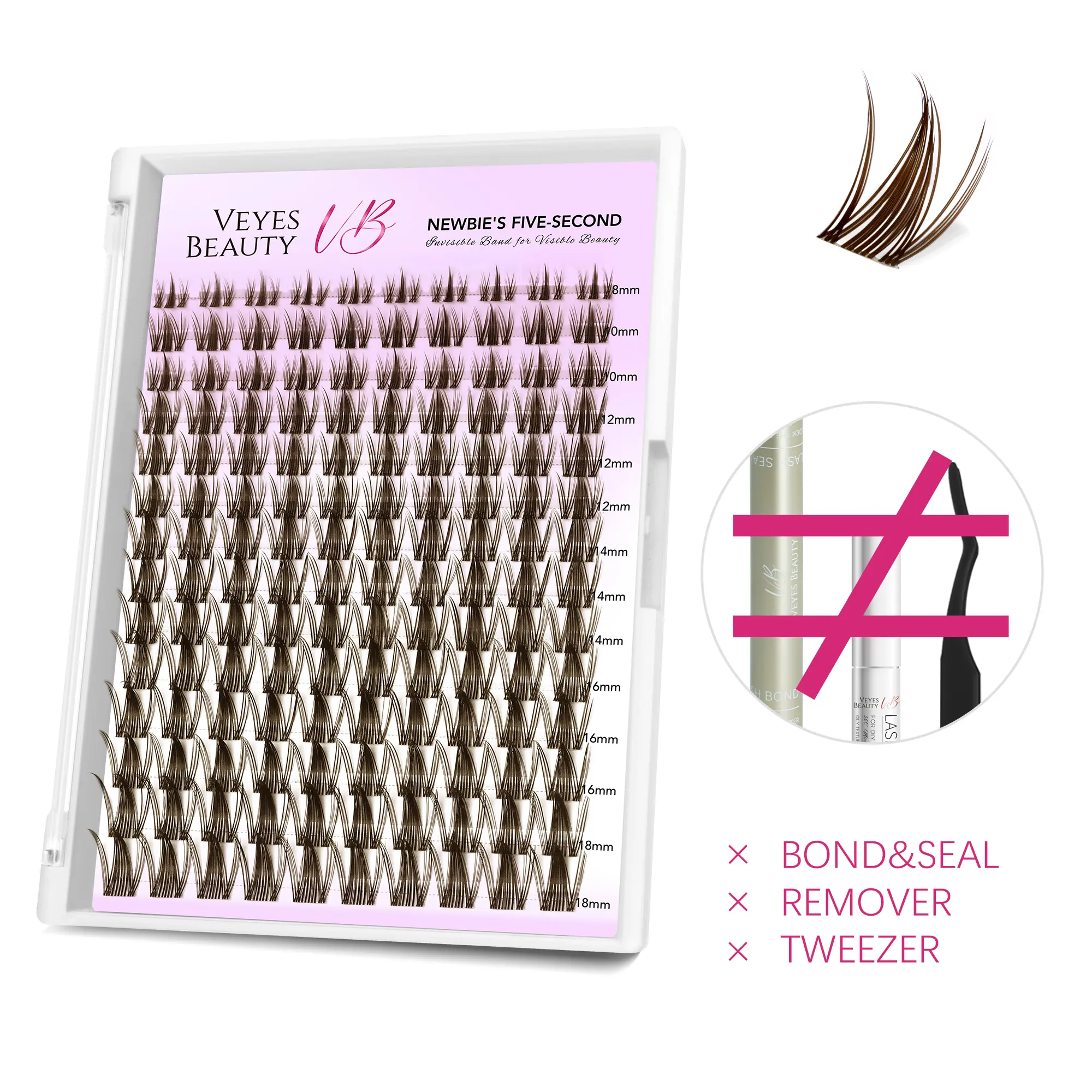 Brown Manga Lashes  Only