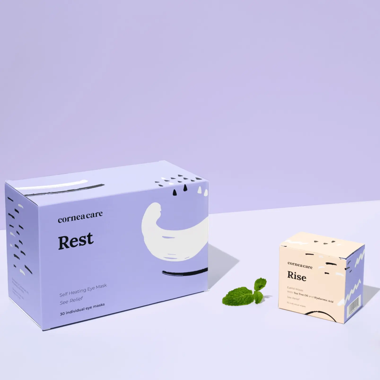 Eyelid Hygiene Foundation - Rest Self Heating Eye Mask and Rise Eyelid Wipes - Warm Eye Compress and Gentle Cleansing Wipes for Dry Eyes, Styes, Crusty Eyelashes, Demodex Mites