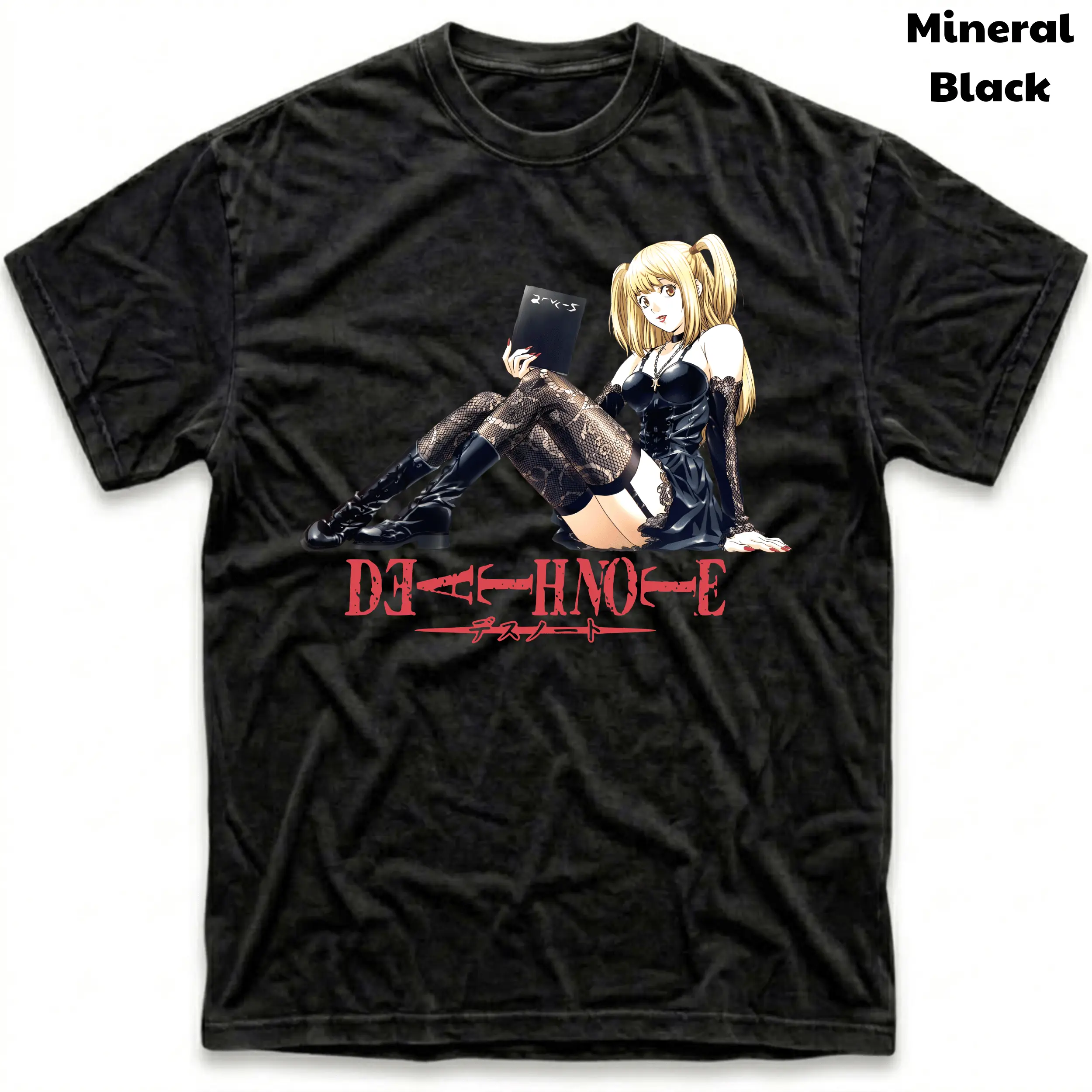 Men's and Women's T-Shirt, Vintage Death Note Graphic Tee, Misa Kira's Angel T-Shirt, Retro Aesthetic Shirt, Unisex Gift Manga Anime Shirt, Gothic Grunge Y2K Emo Scene Amity Affliction Style Clothes Menswear Womenswear Streetwear