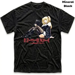 Men's and Women's T-Shirt, Vintage Death Note Graphic Tee, Misa Kira's Angel T-Shirt, Retro Aesthetic Shirt, Unisex Gift Manga Anime Shirt, Gothic Grunge Y2K Emo Scene Amity Affliction Style Clothes Menswear Womenswear Streetwear