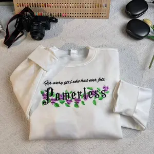 Powerless Lauren Roberts Sweater, Bookish Embroidered Hoodie, Inspired Shirt for Her, Fantasy Reader Gift, Bookworm Merch