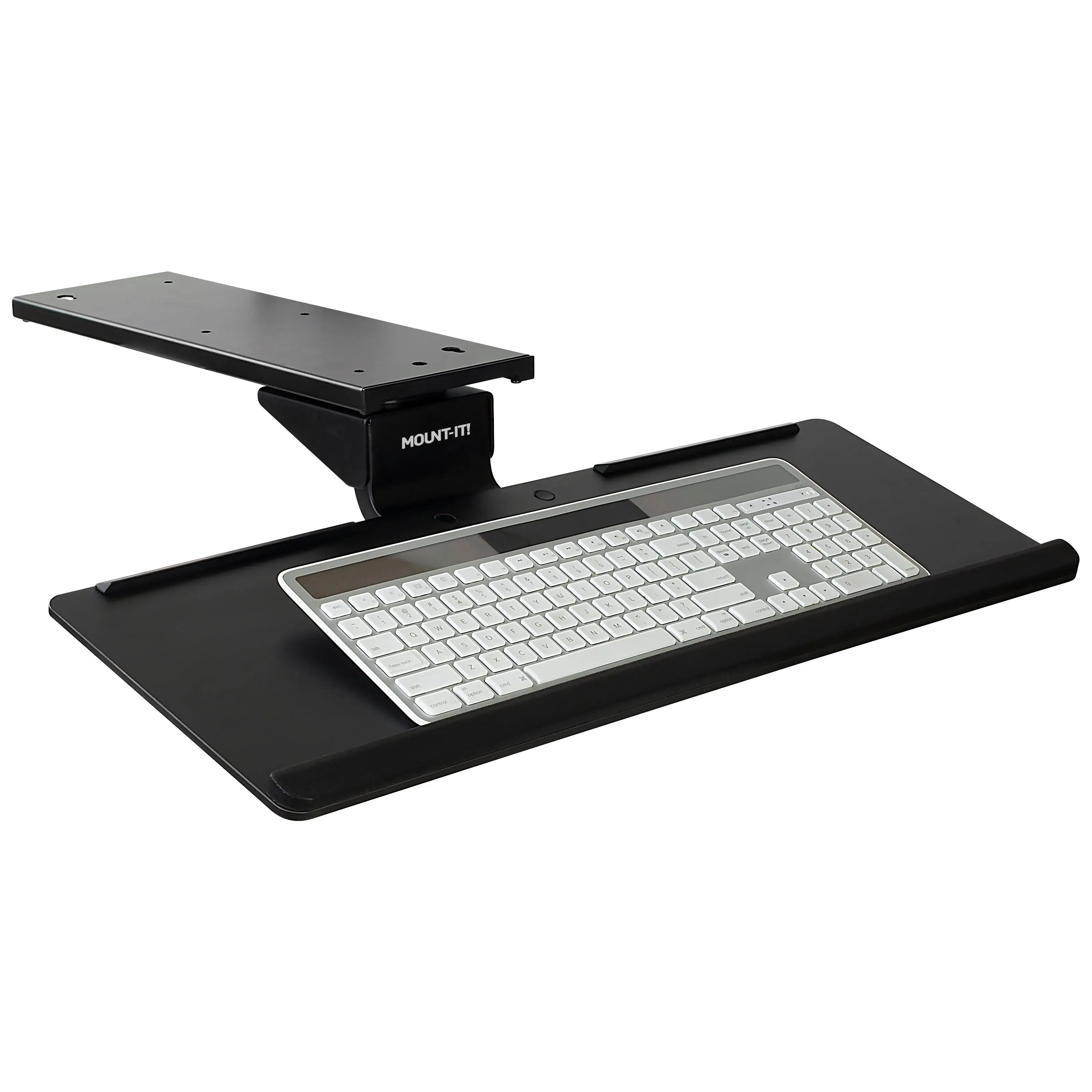 Adjustable Keyboard Tray and Mouse Platform w/ Wrist Rest Pad