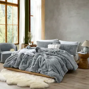 Chunkiest Chunky Bunny - Coma Inducer Oversized Comforter Set - Lush Gray