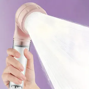 Travel Shower Handheld Nozzle, Portable Filter with Detachable Washable Element, Suitable for Home Hotel Travel, Essential Bathroom Accessory