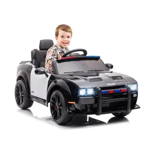 Garvee Ride On Car for Kids, 12V Licensed Dodge Challenger Car, Battery Powered Electric Vehicle, Toddler Ride On Toy Car with Remote Control, Spring Suspension, Music, LED Lights