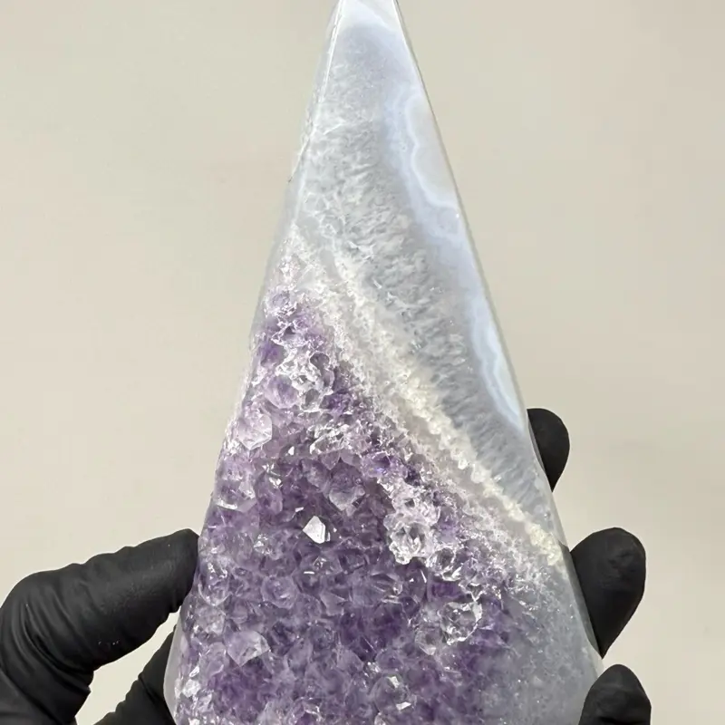 7” inch Superb Large cut and polished Amethyst Tower