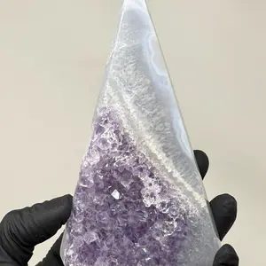 7” inch Superb Large cut and polished Amethyst Tower
