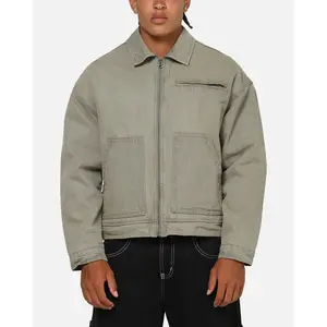Saint Morta Halo Zip Jacket Washed Grey
