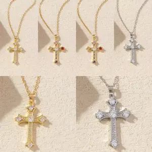 Ferberty necklace set.This set features two distinct color variations of our popular cross necklace, allowing you to choose the one that best complements your loved one's unique style. Pendants Jewlery