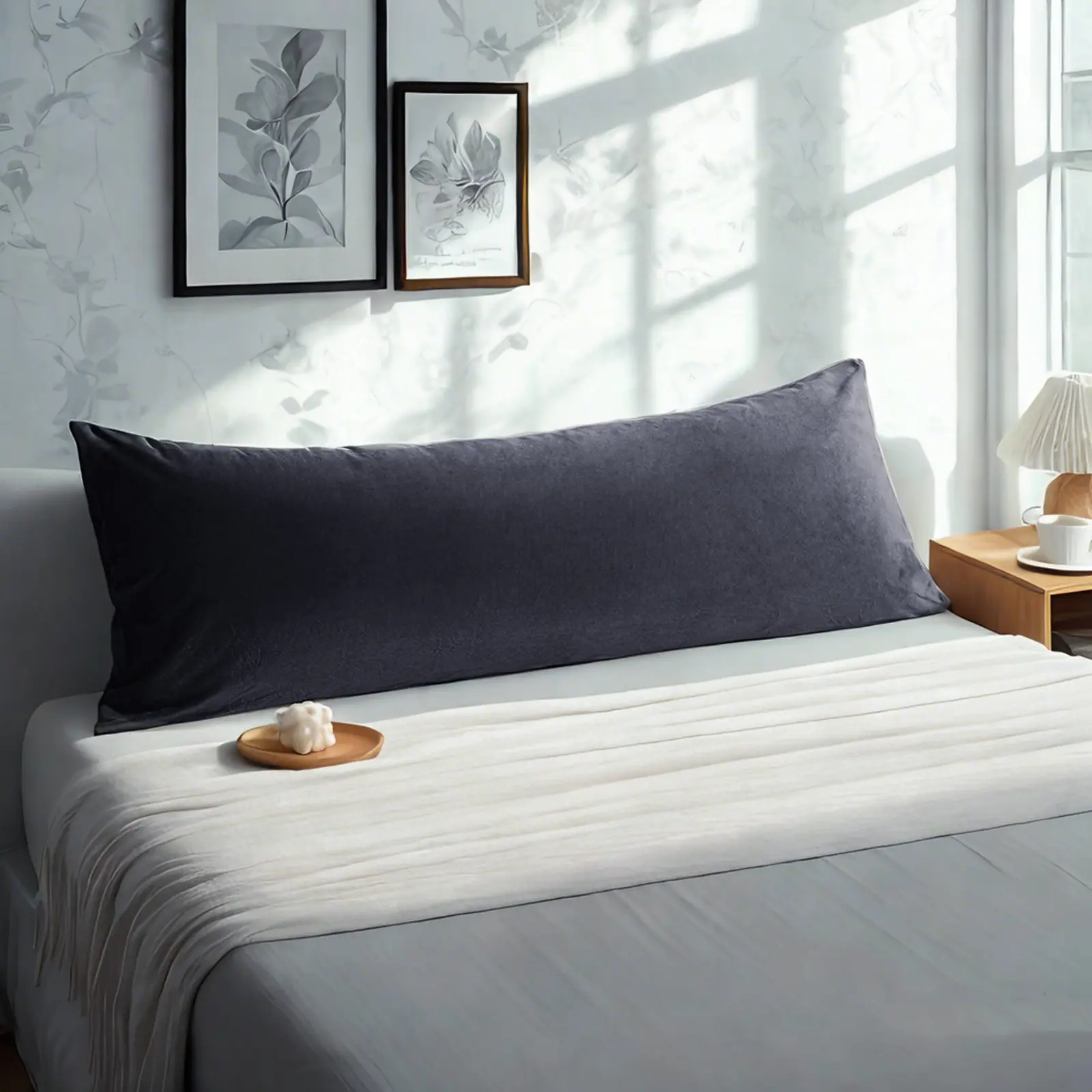 One Velvet Pillowcase, Luxuriously Soft and Cozy Pillow Case with Zipper Closure‎