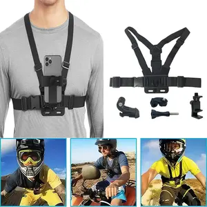 Adjustable Cell Phone Chest Strap Holder, Chest Strap Fixation for Cell Phone & Sports Cameras, Essential Accessories for Active Use