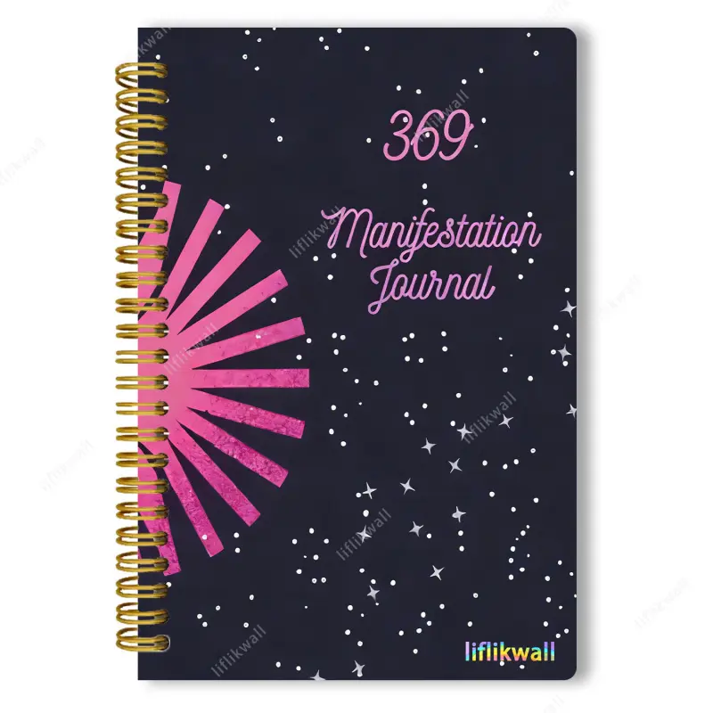 369 Manifestation Planner  Law of Attraction Diary, featuring guided exercises, daily gratitude tracking and affirmation handbook. Ideal for inner healing, goal setting, New Year gifts and self-improvement plans