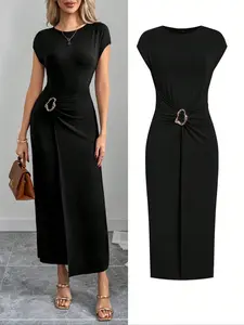 Elegant Women's Summer Dress, Perfect for Work & Daily Wear, Stylish Ladies' Clothing, Spring & Summer Fashion, Casual, Fit, Womenswear