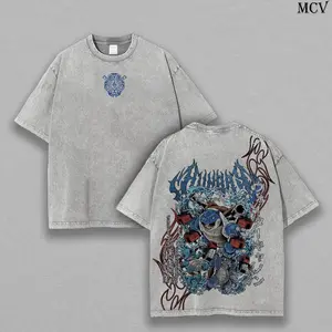 Blastoise T-Shirt Washed Oversized Vintage Tee, Retro Streetwear, Shell Blaster Water Type Graphic, Unisex Heavy Cotton Fit