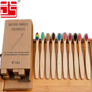 Soft-bristled bamboo toothbrush set