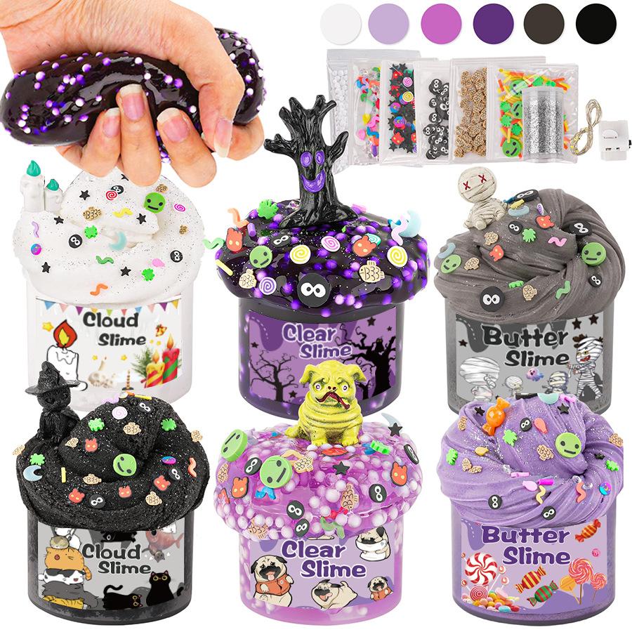 6-Piece Stress Relief Set, Finger Toys, Best-Selling Cloud, Cloud Smoothie, Butter Premium Flavor, 4 oz, ASMR