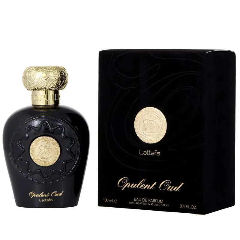 Lattafa Opulent Oud for Unisex Eau de Parfum Spray, 3.4 Ounce