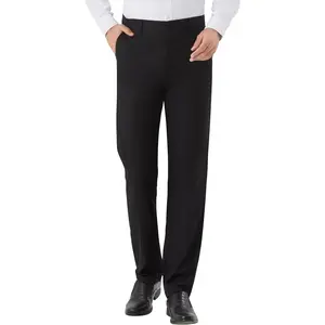 Men's Tall Classic Fit Flex Flat Front Dress Pants Formal Pants for Business & Office