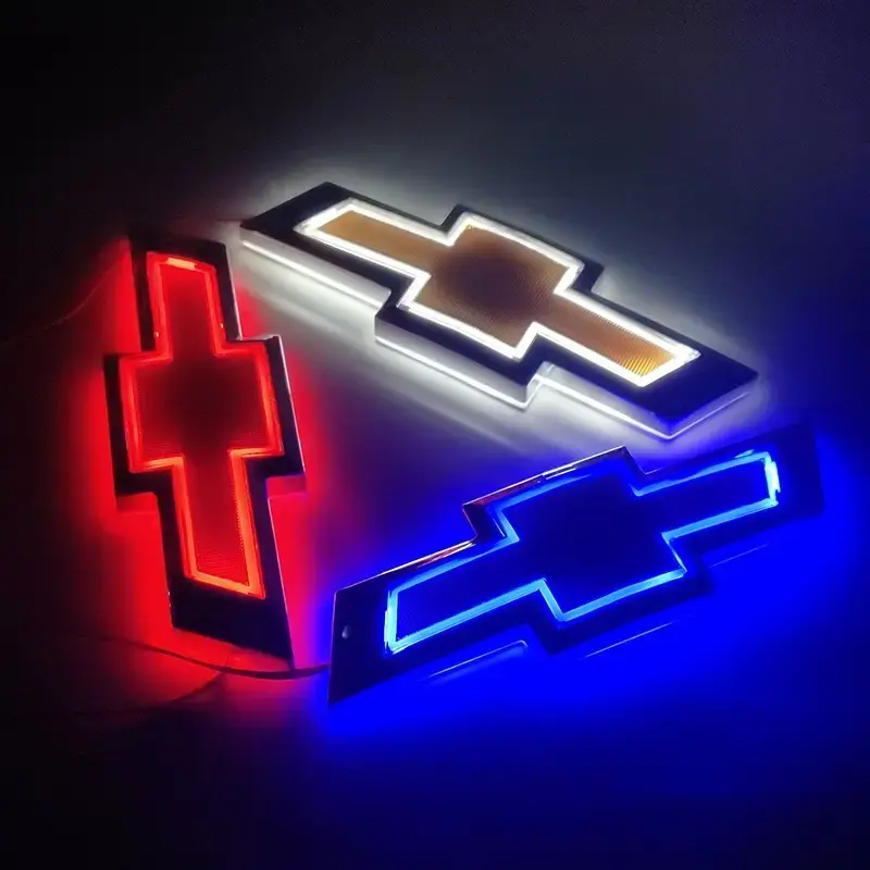 Glowing LED Rear Emblem Light, Luminous Illumination Car Accessory for Chevrolet Cruze 5D - Automotive Vehicle LED Glow Modification Part