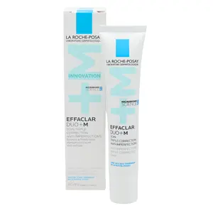 La Roche-Posay Effaclar Duo+M Anti-Blemish Gel Moisturiser 1.4oz Lightweight Hydrating & Soothing for Oily Acne-Prone Skin with Salicylic Acid & Niacinamide